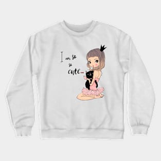 Cute Girl 01 Crewneck Sweatshirt